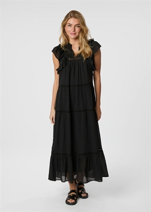 Ankita s voile kjole Sort Neo Noir 